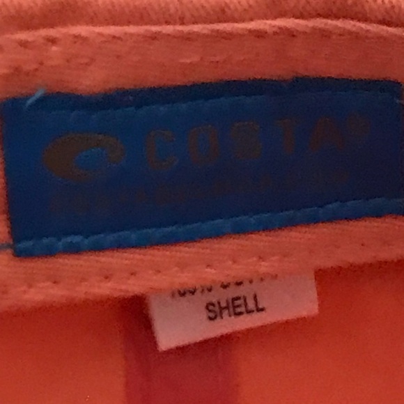 Costa "C" for Costa Rica Adjustable Light Orange Cotton Travel Baseball Cap - Picture 3 of 14